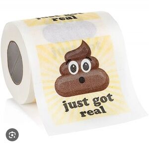 NWT Funny Prank Poop Toilet Paper